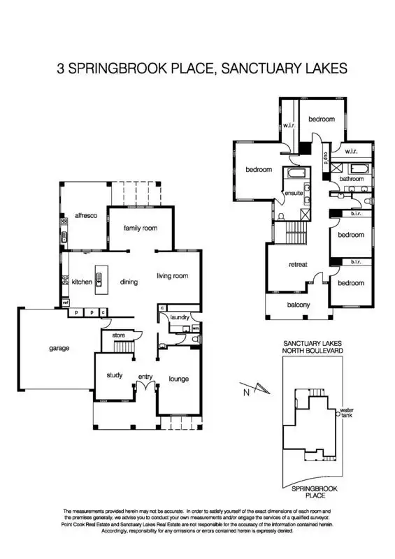 Floorplan of Homely house listing, 3 Springbrook Place, Sanctuary Lakes VIC 3030