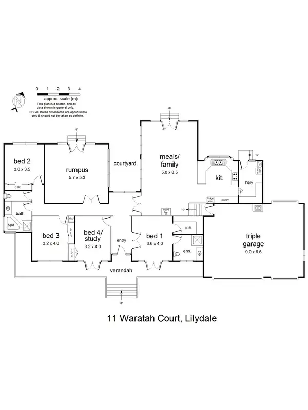 Floorplan of Homely house listing, 11 Waratah Court, Lilydale VIC 3140