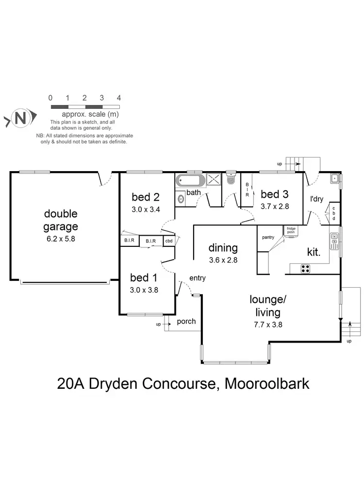 Floorplan of Homely house listing, 20a Dryden Concourse, Mooroolbark VIC 3138