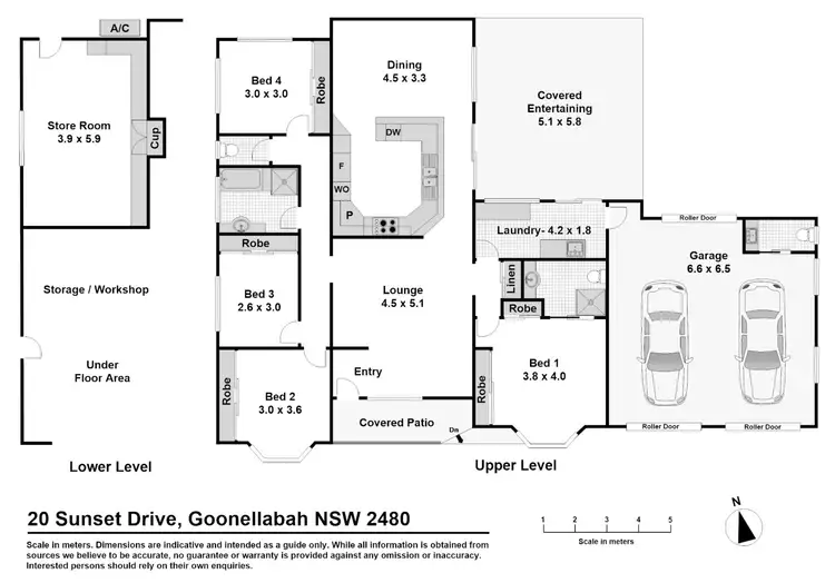 Floorplan of Homely house listing, 20 Sunset Drive, Goonellabah NSW 2480