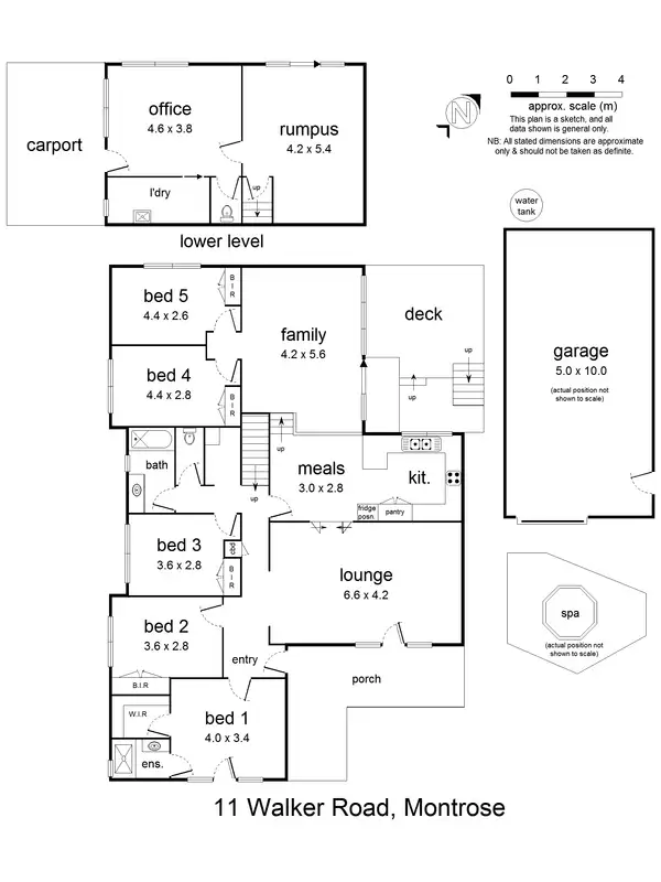 Floorplan of Homely house listing, 11 Walker Road, Montrose VIC 3765