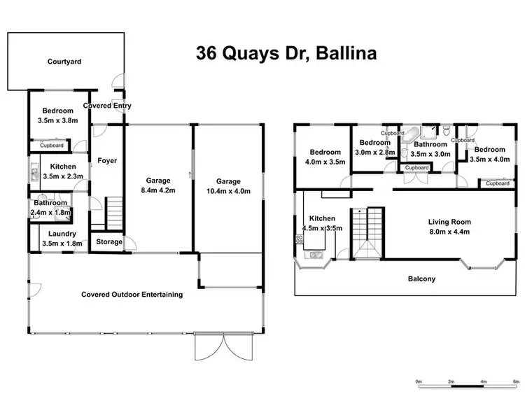 Floorplan of Homely house listing, 36 Quays Drive, Ballina NSW 2478