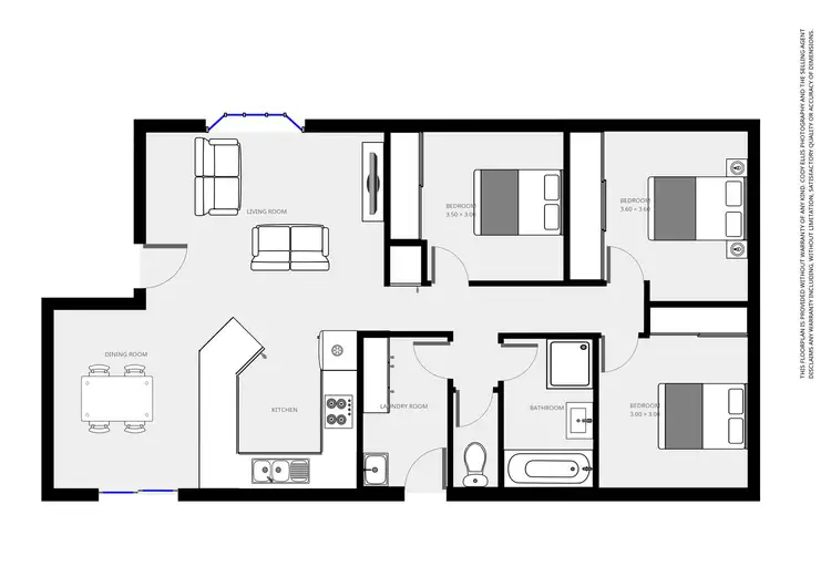 Floorplan of Homely house listing, 6 Tyers Court, Merbein VIC 3505