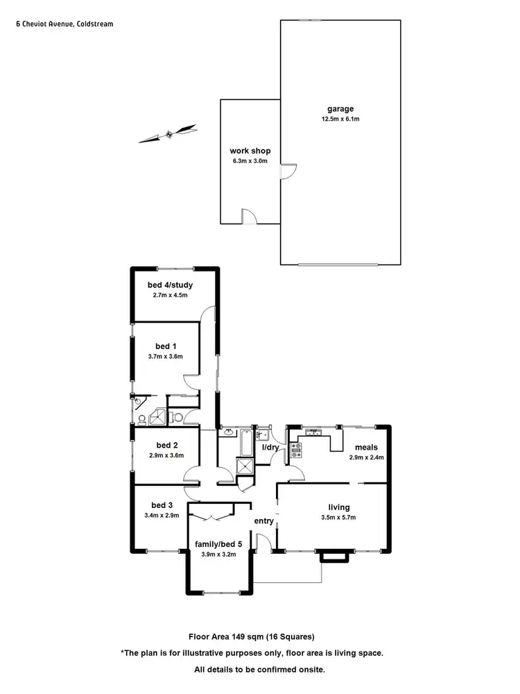 Floorplan of Homely house listing, 6 Cheviot Avenue, Coldstream VIC 3770