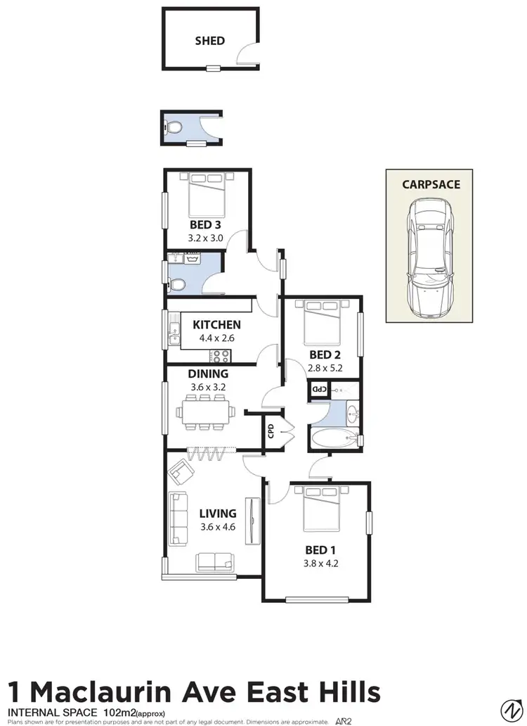 Floorplan of Homely house listing, 1 Maclaurin Avenue, East Hills NSW 2213