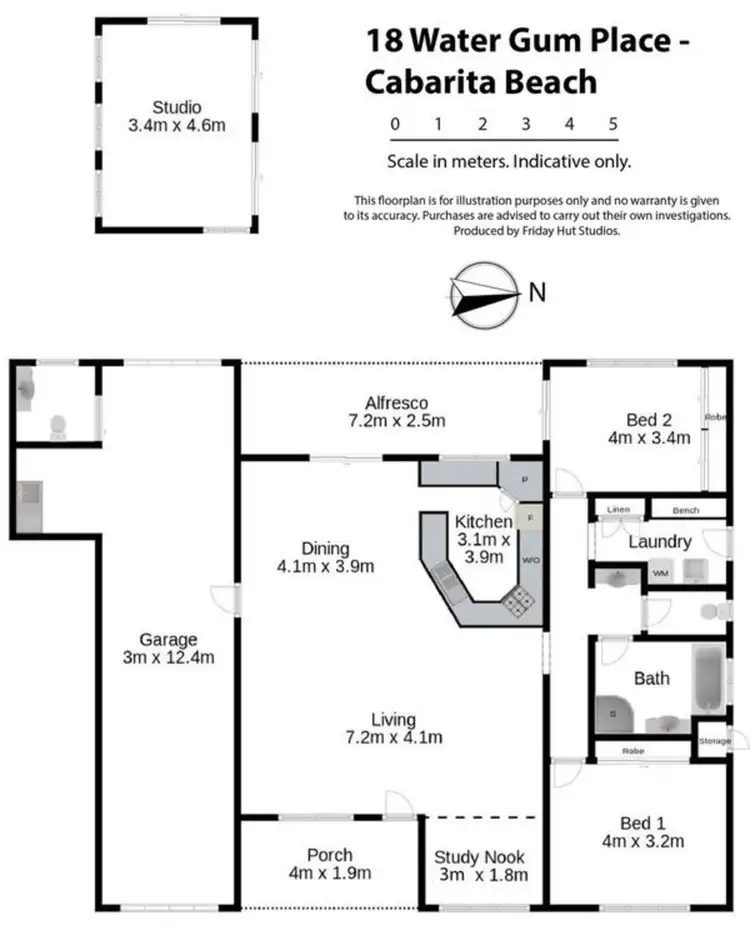 Floorplan of Homely house listing, 18 Watergum Place, Cabarita Beach NSW 2488