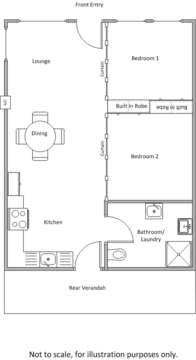 Floorplan of Homely house listing, Unit 1/, 25 St Vincent Street, Stansbury SA 5582