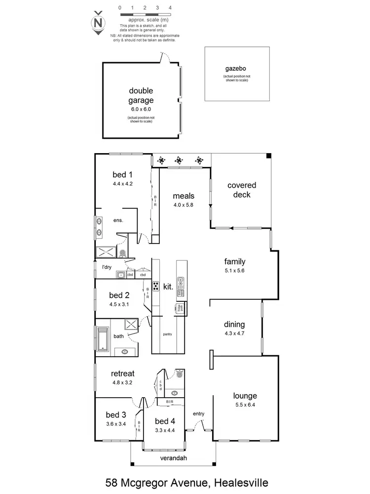 Floorplan of Homely house listing, 58 McGregor Avenue, Healesville VIC 3777