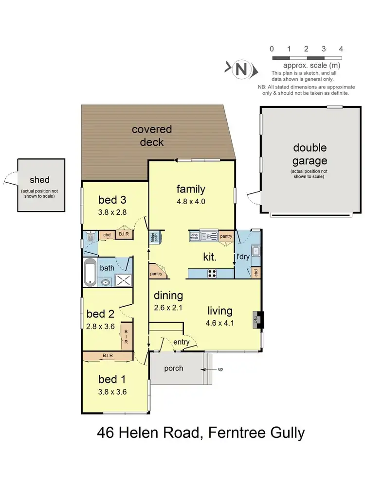 Floorplan of Homely house listing, 46 Helen Road, Ferntree Gully VIC 3156