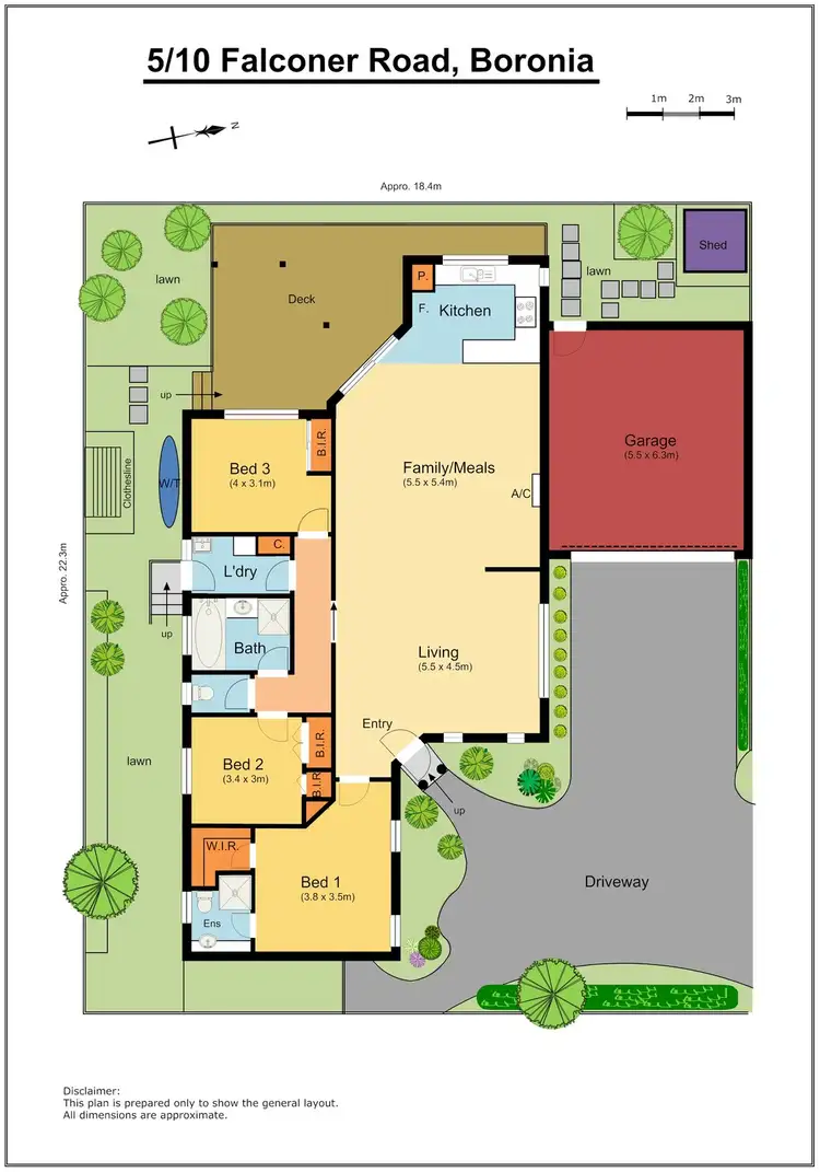 Floorplan of Homely unit listing, 5/10 Falconer Road, Boronia VIC 3155