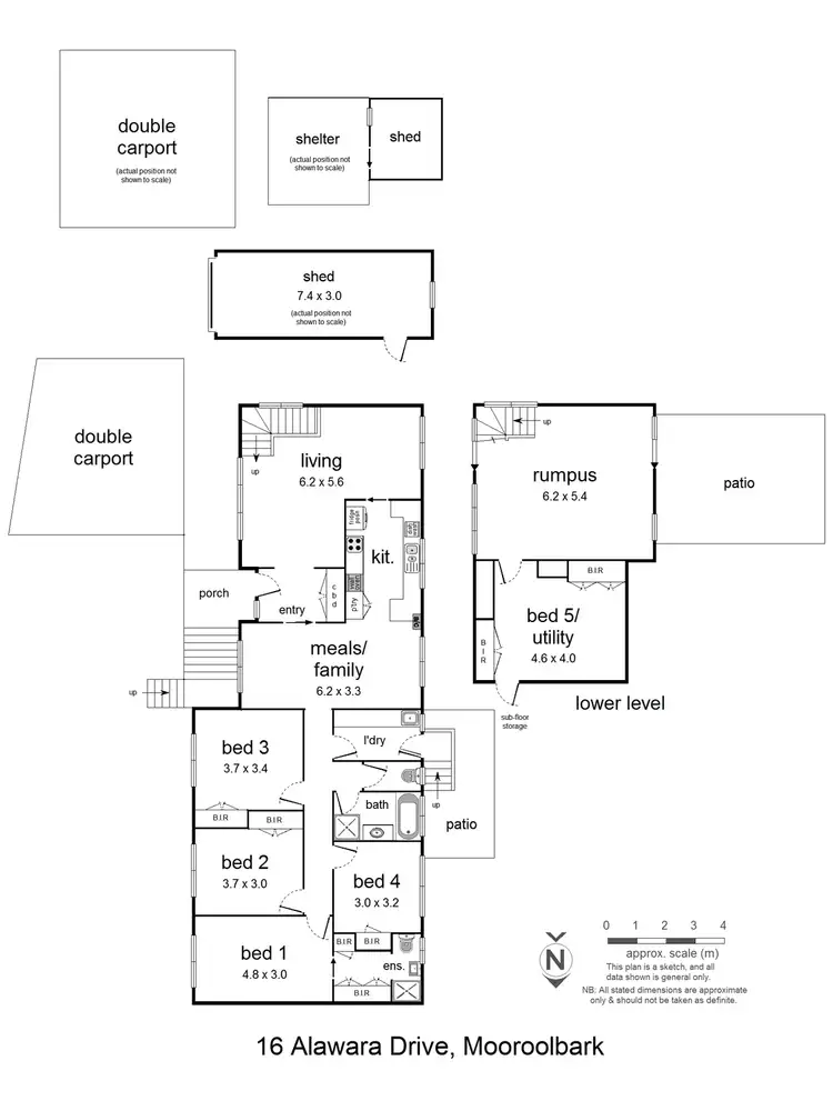 Floorplan of Homely house listing, 16 Alawara Drive, Mooroolbark VIC 3138
