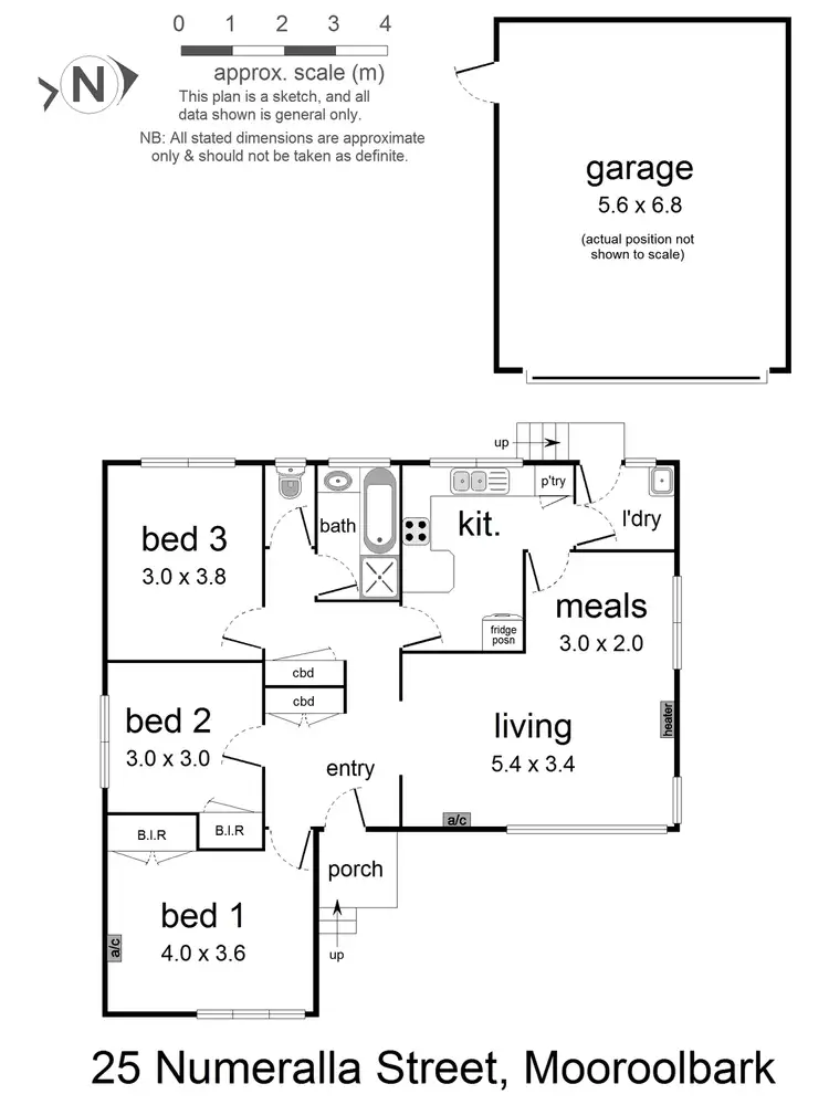 Floorplan of Homely house listing, 25 Numeralla Street, Mooroolbark VIC 3138