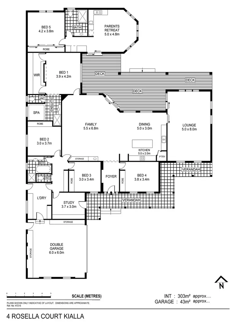 Floorplan of Homely house listing, 4 Rosella Court, Kialla VIC 3631