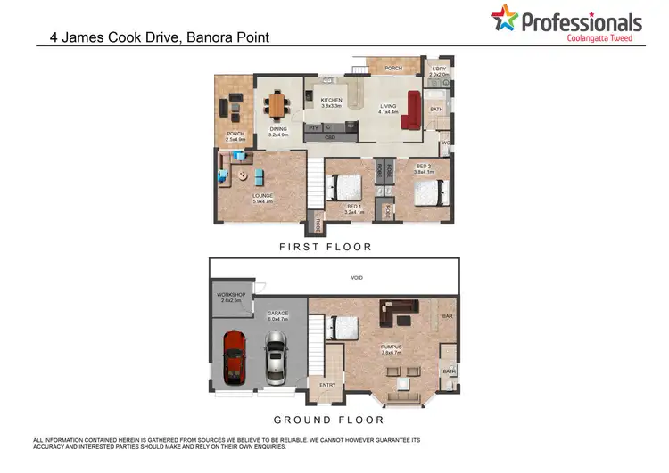 Floorplan of Homely house listing, 4 James Cook Drive, Banora Point NSW 2486