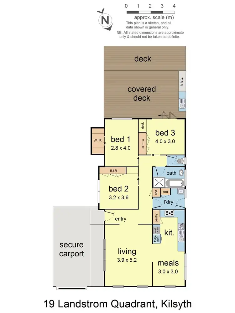 Floorplan of Homely house listing, 19 Landstrom Quadrant, Kilsyth VIC 3137