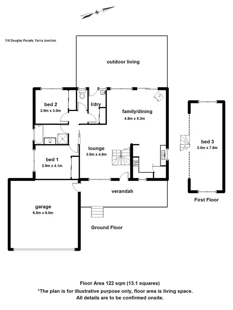 Floorplan of Homely house listing, 1/4 Douglas Parade, Yarra Junction VIC 3797