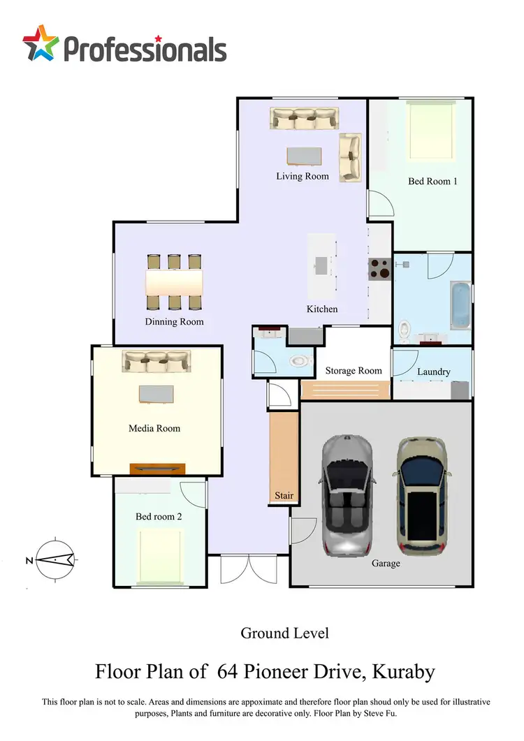 Floorplan of Homely house listing, 64 Pioneer Drive, Kuraby QLD 4112