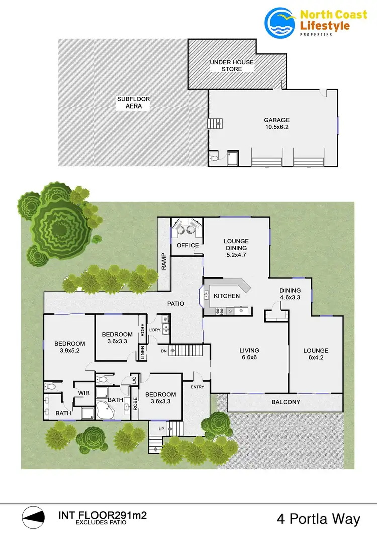 Floorplan of Homely house listing, 4 Portla Way, Ocean Shores NSW 2483