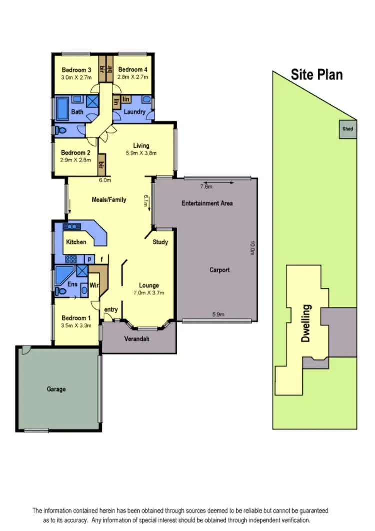 Floorplan of Homely house listing, 7 Orion Close, Taylors Lakes VIC 3038