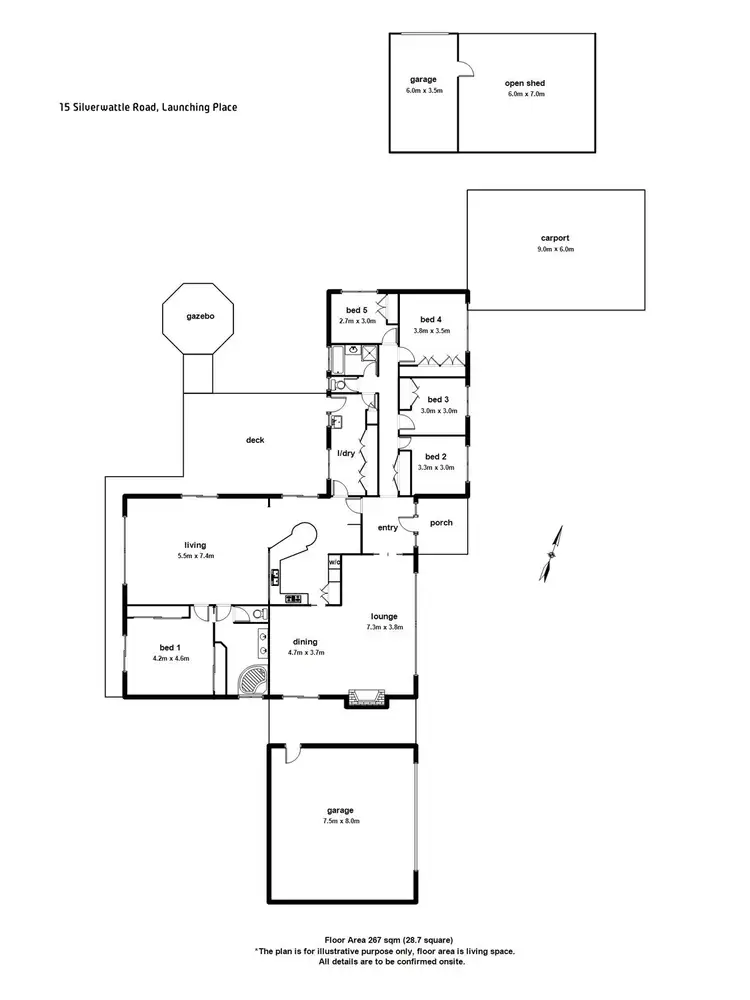 Floorplan of Homely house listing, 15 Silverwattle Road, Launching Place VIC 3139