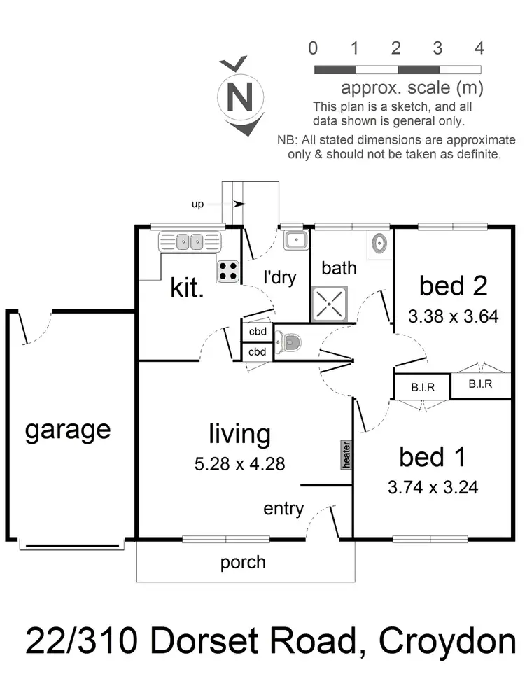 Floorplan of Homely unit listing, 22/310 Dorset Road, Croydon VIC 3136