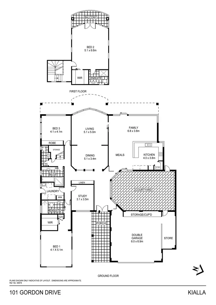 Floorplan of Homely house listing, 101 Gordon Drive, Kialla VIC 3631