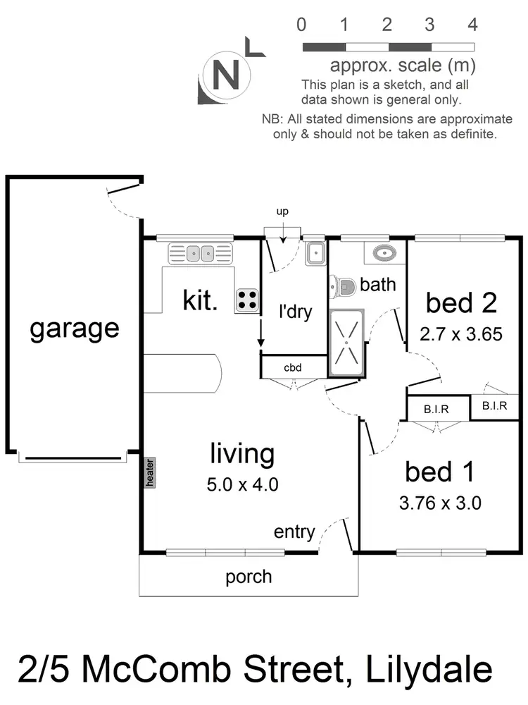 Floorplan of Homely unit listing, 2/5 McComb Street, Lilydale VIC 3140