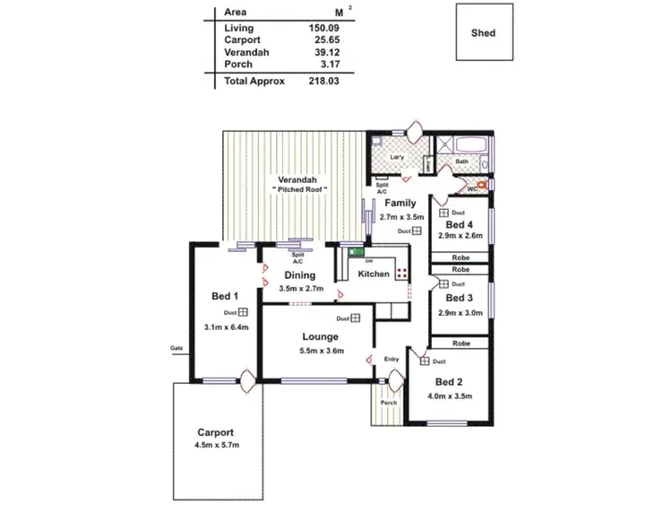 Floorplan of Homely house listing, 7 Loch Lomond Drive, Modbury SA 5092