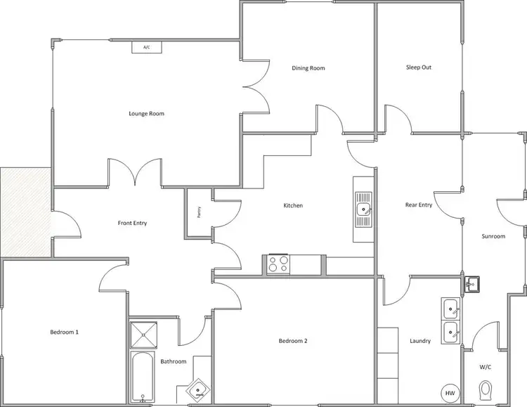 Floorplan of Homely house listing, 41 Stansbury Road, Yorketown SA 5576