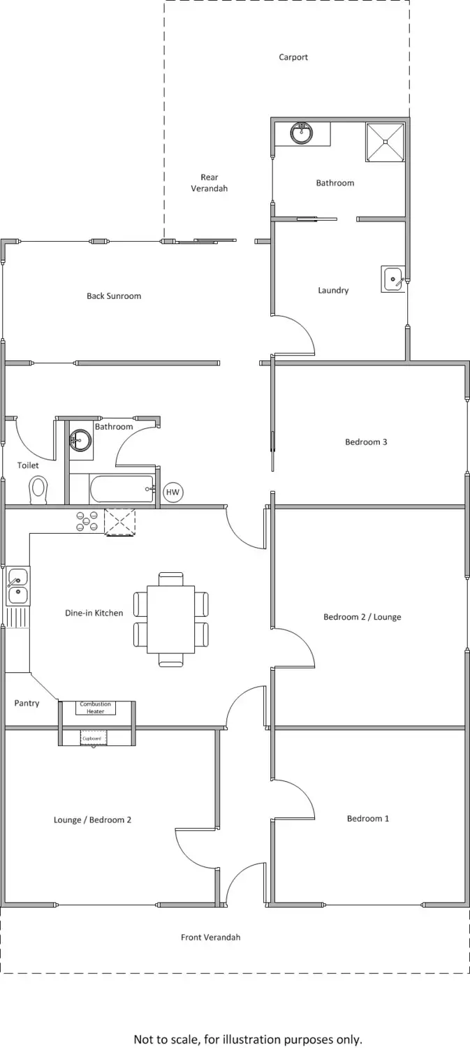 Floorplan of Homely house listing, 25-27 Sixth Street, Wool Bay SA 5575