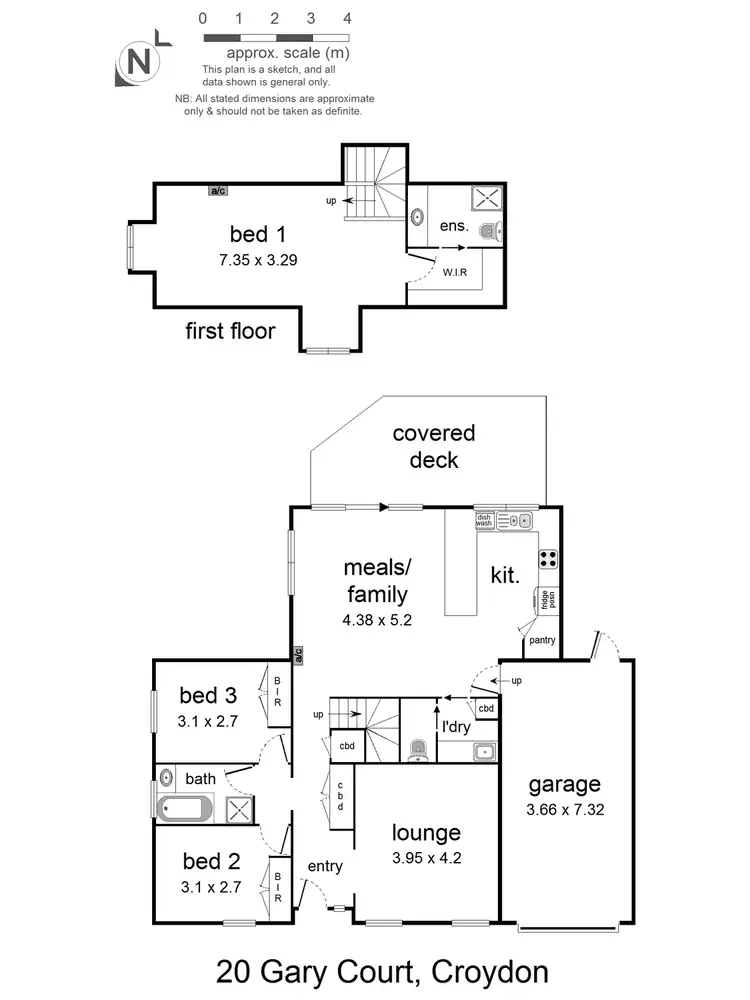 Floorplan of Homely house listing, 20 Gary Court, Croydon VIC 3136