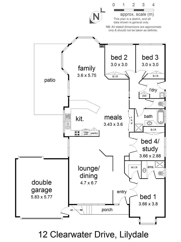 Floorplan of Homely house listing, 12 Clearwater Drive, Lilydale VIC 3140