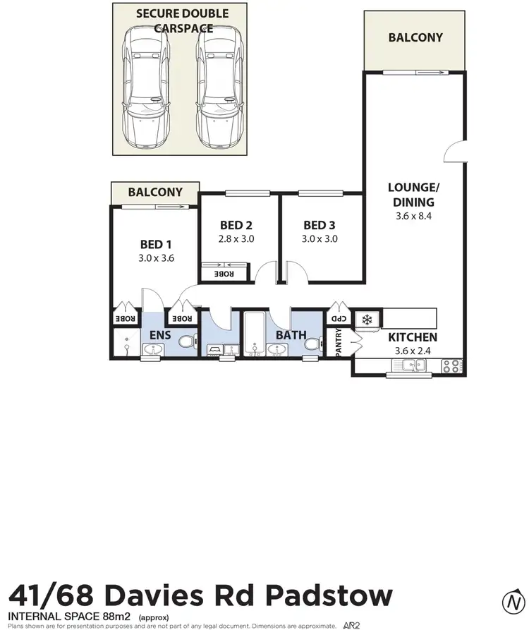 Floorplan of Homely apartment listing, 41/68 Davies Road, Padstow NSW 2211