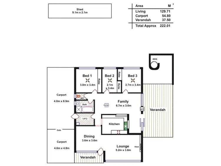 Floorplan of Homely house listing, 22 Gould Street, Para Hills SA 5096