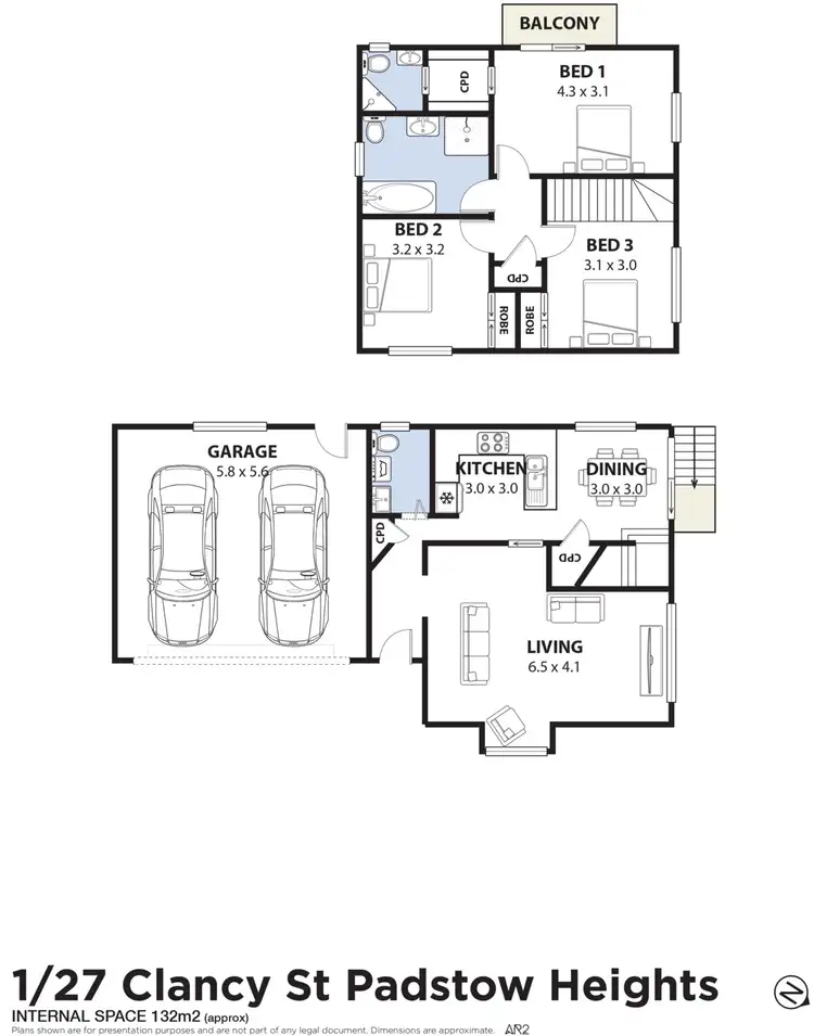 Floorplan of Homely townhouse listing, 1/27 Clancy Street, Padstow Heights NSW 2211