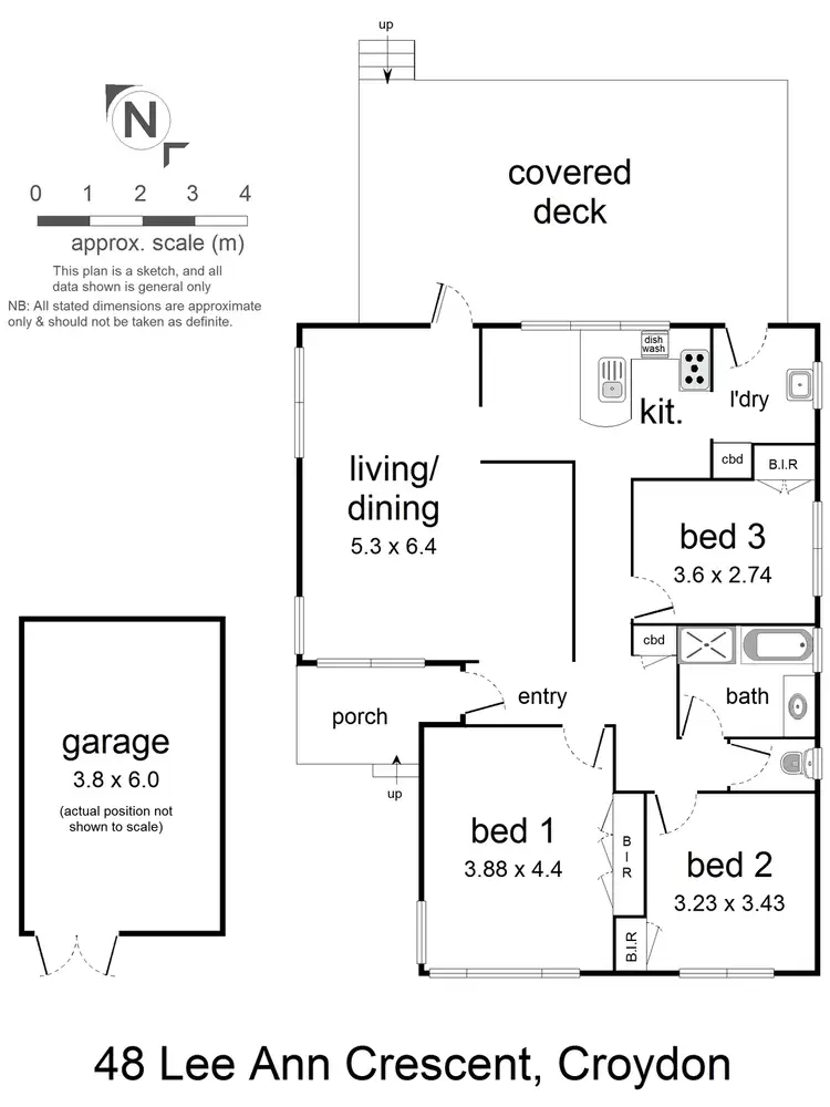 Floorplan of Homely house listing, 48 Lee Ann Crescent, Croydon VIC 3136