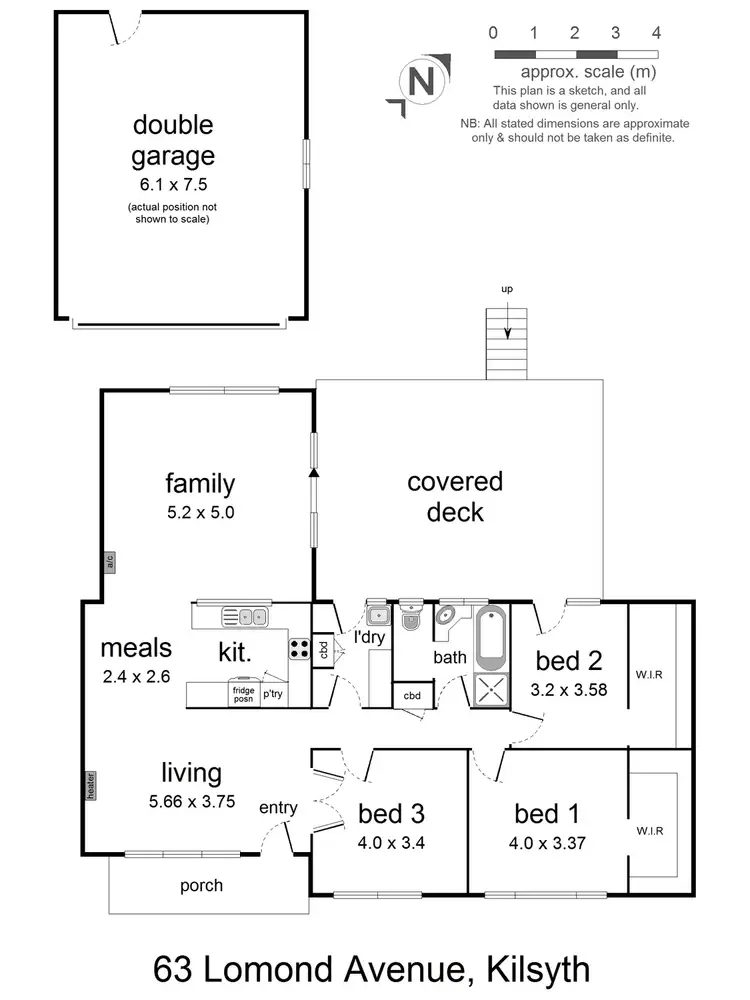Floorplan of Homely house listing, 63 Lomond Avenue, Kilsyth VIC 3137