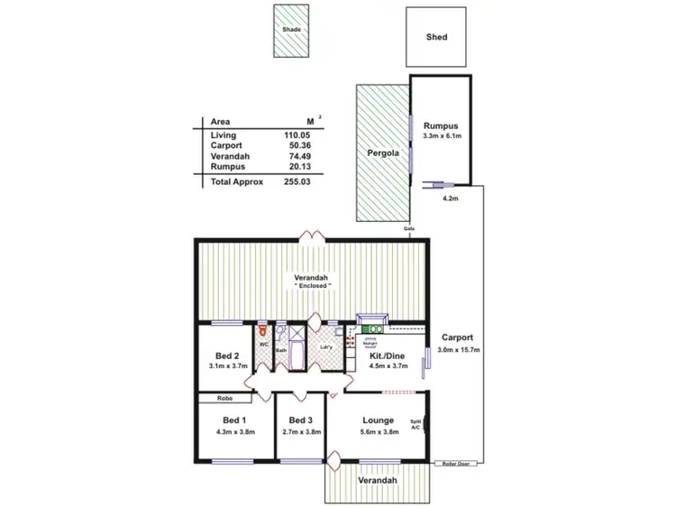 Floorplan of Homely house listing, 26 O'Grady Drive, Para Hills SA 5096