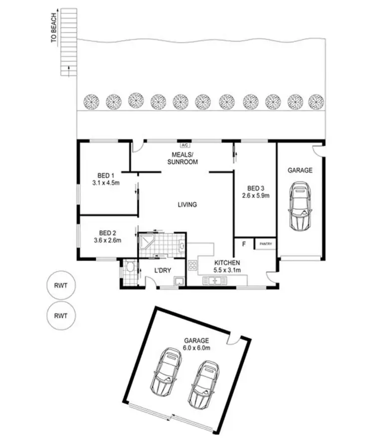 Floorplan of Homely house listing, 108 North Coast Road, Point Turton SA 5575