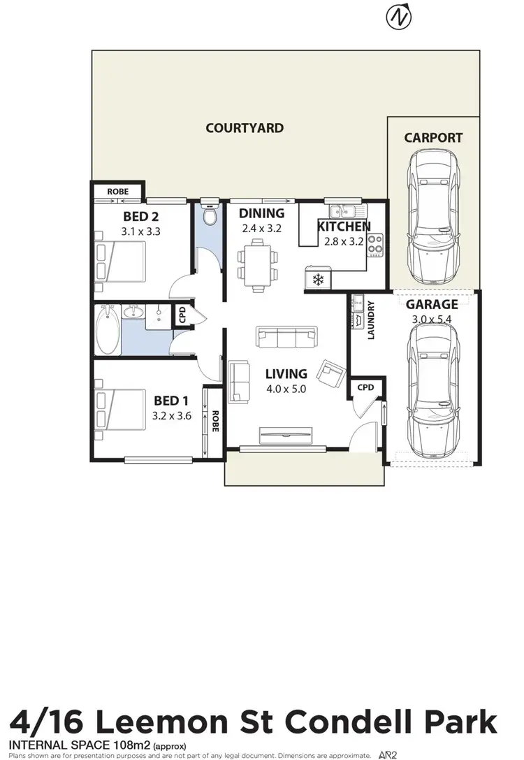 Floorplan of Homely villa listing, 4/16 Leemon Street, Condell Park NSW 2200