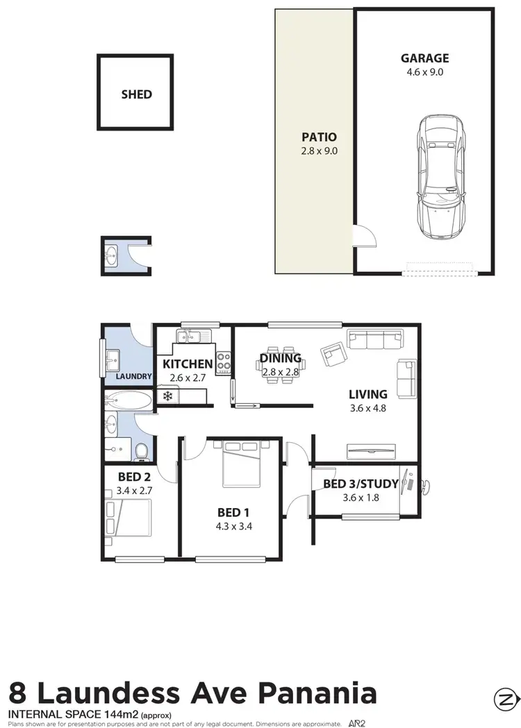 Floorplan of Homely house listing, 8 Laundess Avenue, Panania NSW 2213