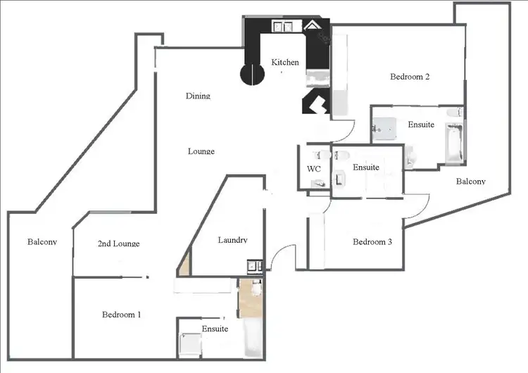 Floorplan of Homely unit listing, 20/1-5 Beach Street, Forster NSW 2428