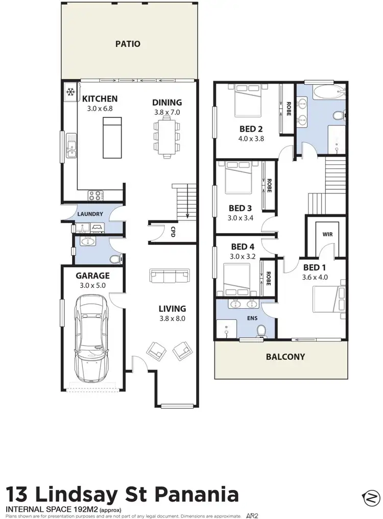 Floorplan of Homely semi-detached listing, 13 Lindsay Street, Panania NSW 2213