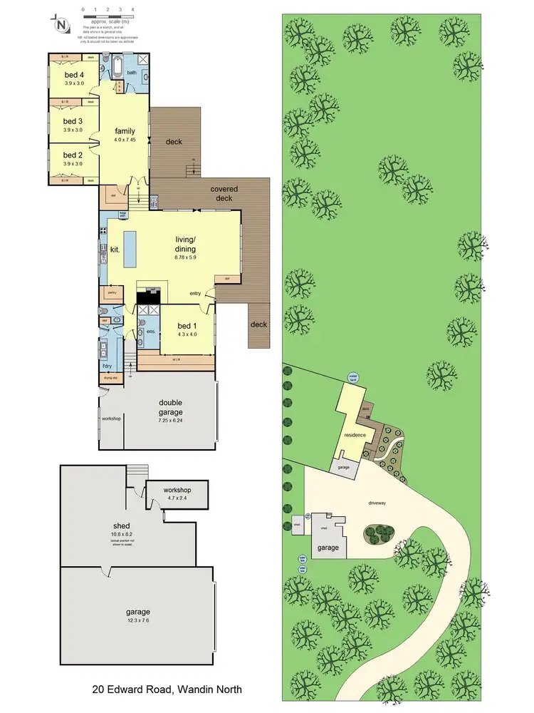 Floorplan of Homely house listing, 20 Edward Road, Wandin North VIC 3139