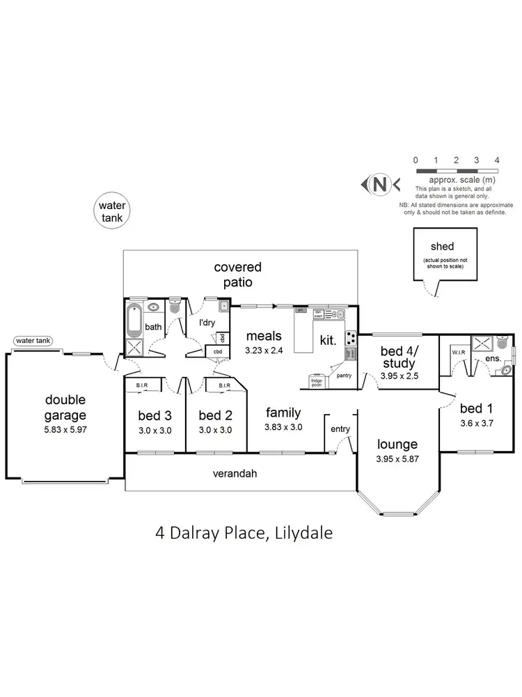 Floorplan of Homely house listing, 4 Dalray Place, Lilydale VIC 3140