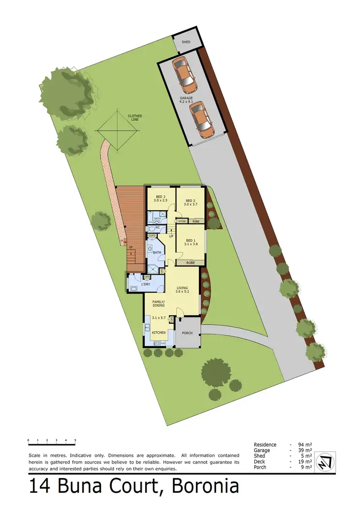Floorplan of Homely house listing, 14 Buna Court, Boronia VIC 3155
