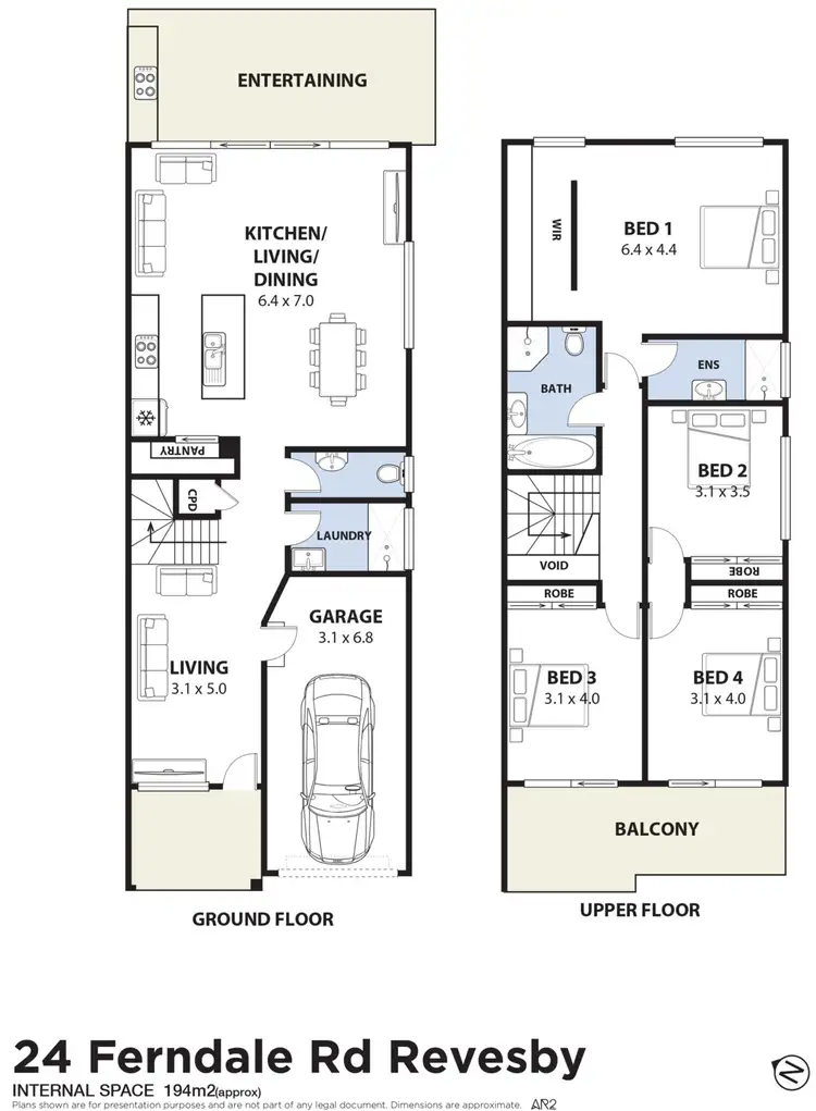 Floorplan of Homely semi-detached listing, 24 Ferndale Road, Revesby NSW 2212