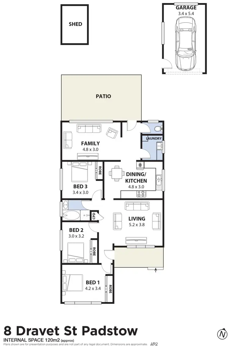 Floorplan of Homely house listing, 8 Dravet Street, Padstow NSW 2211