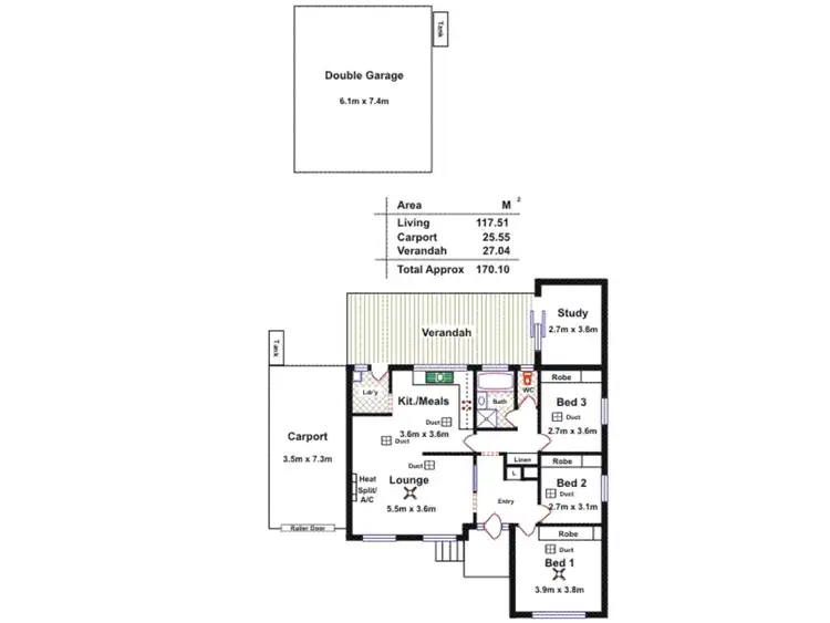 Floorplan of Homely house listing, 8 Ilapina Avenue, Modbury North SA 5092
