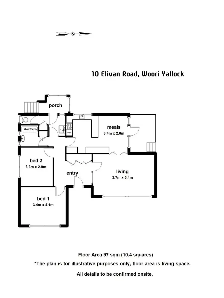 Floorplan of Homely house listing, 10 Elvian Road, Woori Yallock VIC 3139